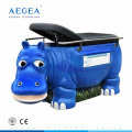 AG-ECC30 linda base de madera de diseño de hipopótamo hospital pediátrico médico departamento bebé examen de mesa